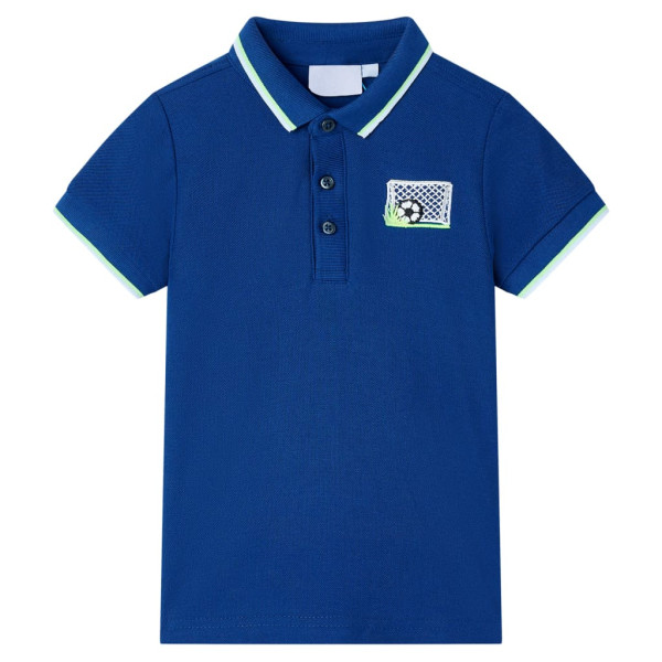 Pólo infantil azul escuro 104 D