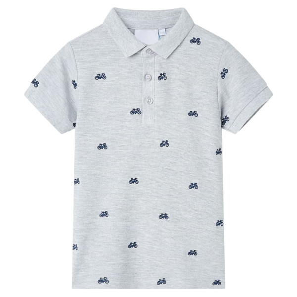 Polo infantil gris melange 116 D