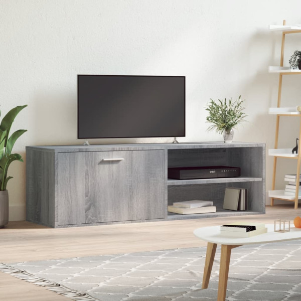 Mueble de TV de madera de ingeniería gris sonoma 120x34x37 cm D