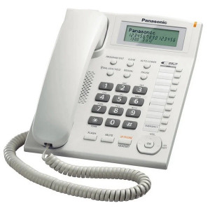 Teléfono fijo con cable Panasonic KXTS880EXW blanco D