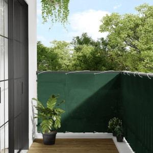 Pantalla de balcón 100% poliéster Oxford verde 120x700 cm D