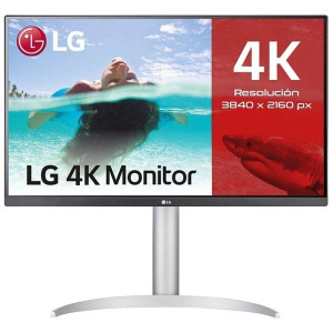 Monitor LG 27" LED UHD 27UP85NP-W prata D