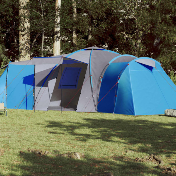 Tenda para 12 pessoas Tafetán azul 185T 840x720x200 cm D