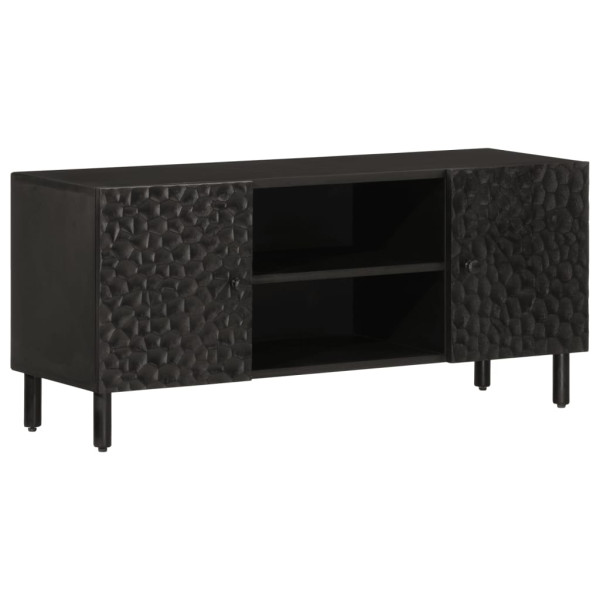 Preto mango madeira maciça TV móveis 105x33x46 cm D