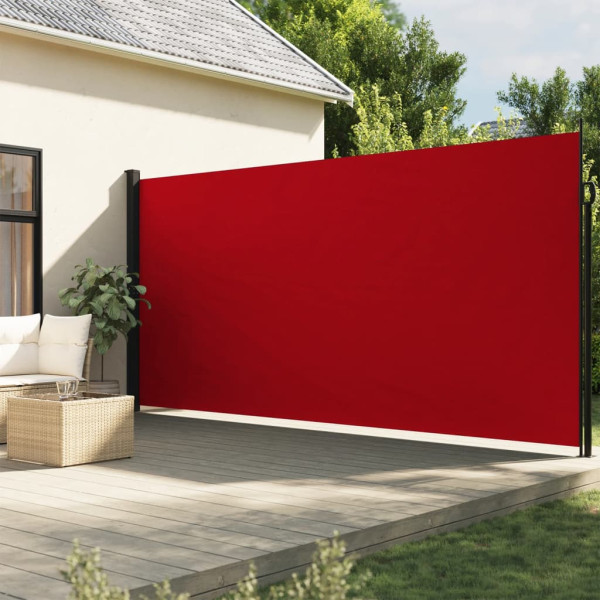 Toldo lateral retrátil vermelho 200x500 cm D