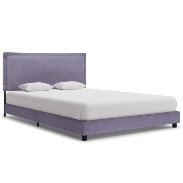 Estructura de cama de tela gris claro 140x200 cm D