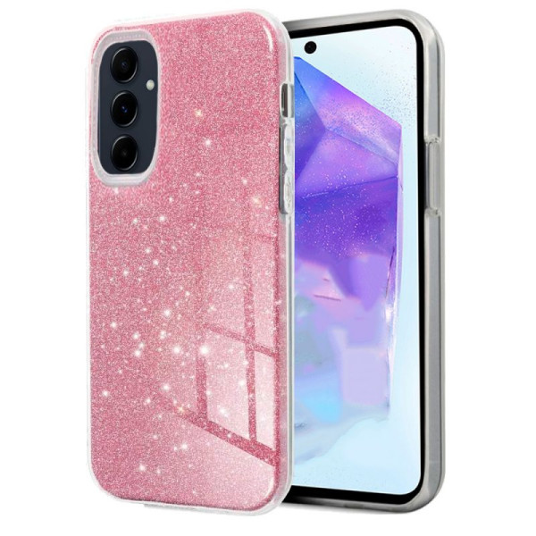 Carcaça COOL para Samsung A556 Galaxy A55 5G Glitter Rosa D