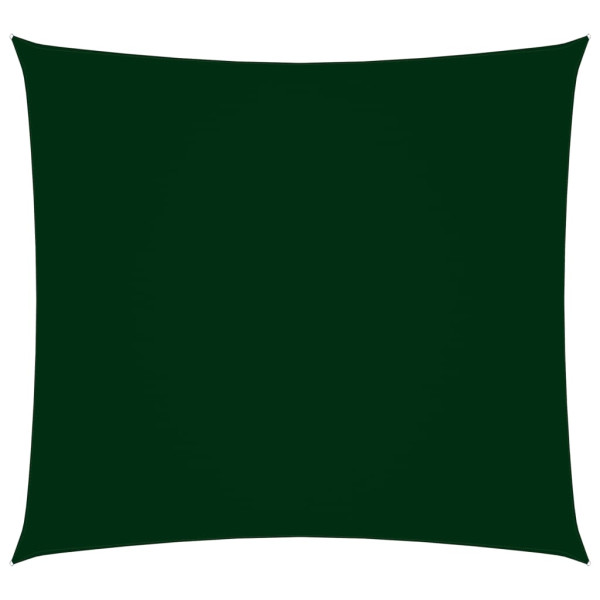 Toldo de vela de tecido Oxford verde escuro quadrado 2x2 m D