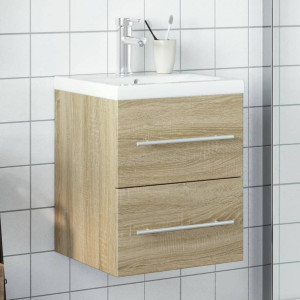 Mueble de baño con lavabo integrado roble Sonoma D