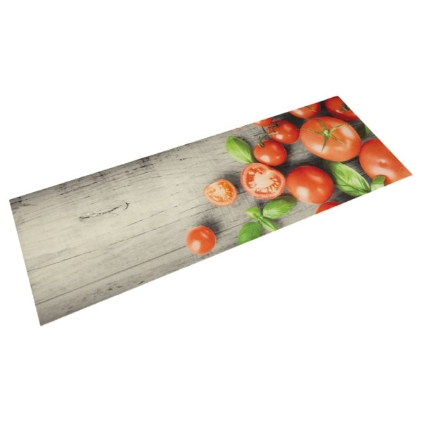 Tapete de cozinha lavável de veludo tomate 45x150 cm D