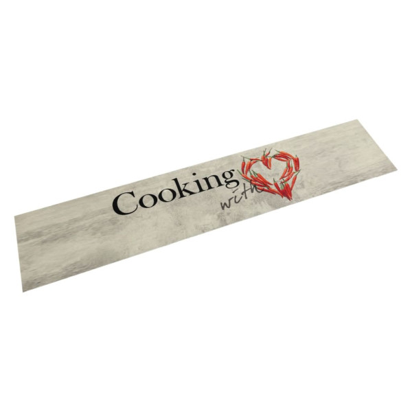 Alfombra de cocina lavable terciopelo Peper Cooking 60x300 cm D