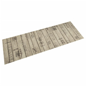 Alfombra de cocina lavable terciopelo estampado valla 45x150 cm D