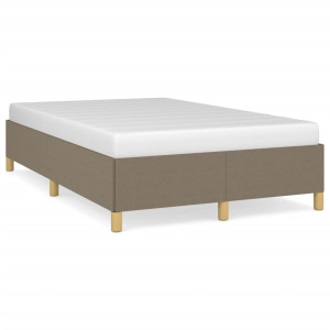 Estructura de cama tela gris taupe 120x190 cm D