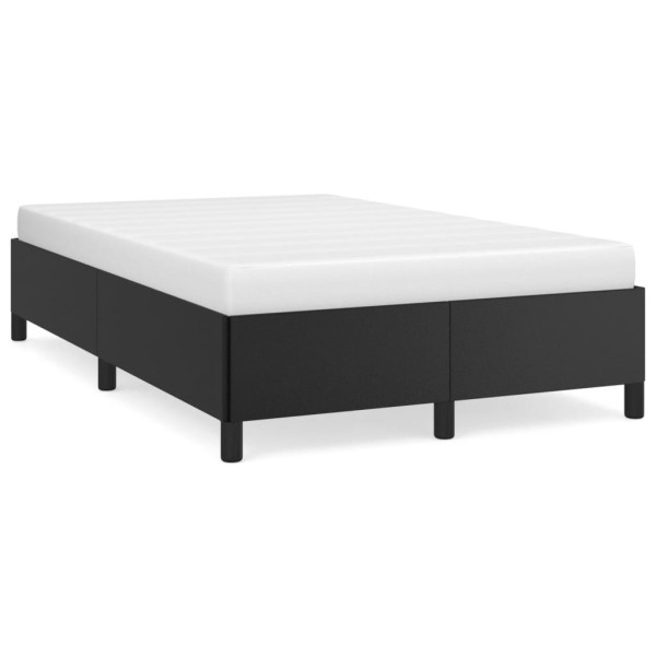 Estructura de cama cuero sintético negro 120x190 cm D