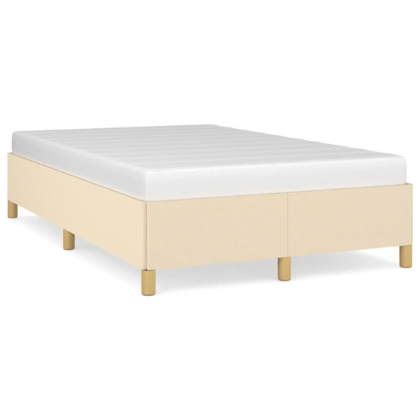 Estructura de cama tela crema 120x190 cm D