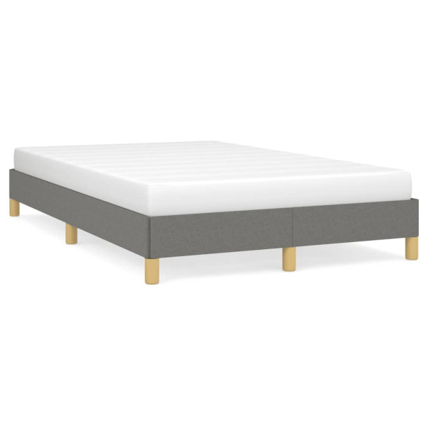 Estructura de cama tela gris oscuro 120x190 cm D