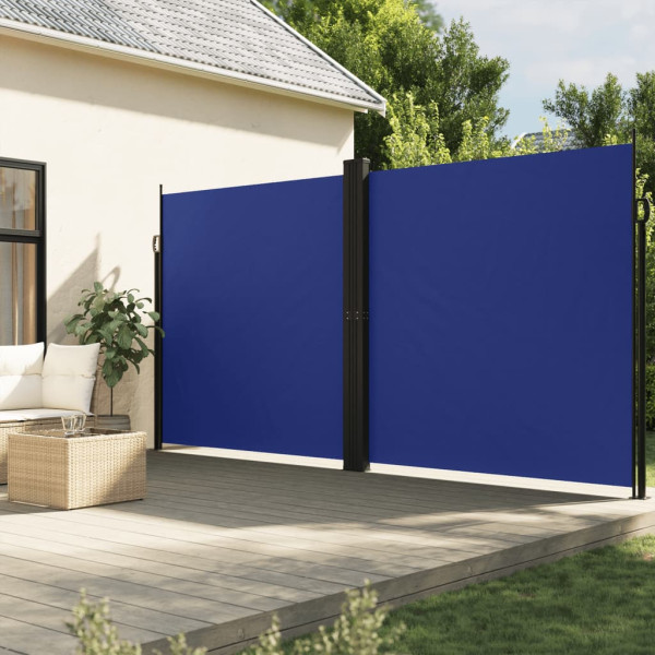 Toldo lateral retrátil azul 220x1000 cm D