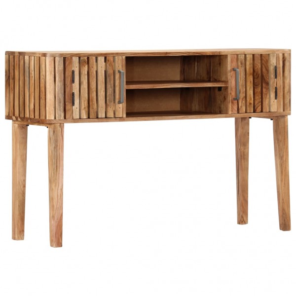 Mesa consola de madeira maciça de acacia 120x35x76 cm D