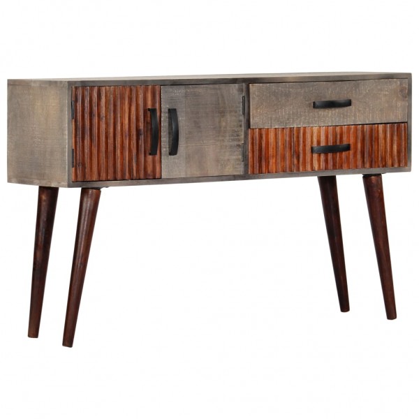 Mesa consola de madeira maciça de mangue cinza 120x35x75 cm D