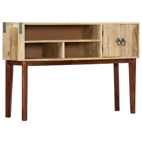 Mesa consola de madeira maciça de mangue áspero 115x30x76 cm D