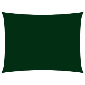 Toldo de vela rectangular tela Oxford verde oscuro 2x4.5 cm D