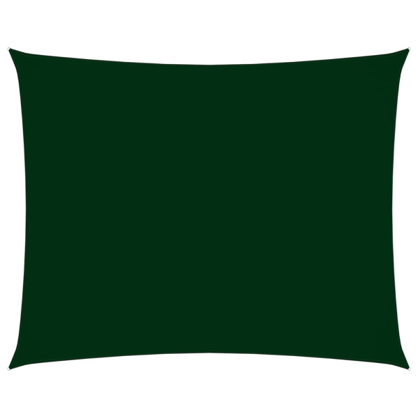 Toldo de vela retangular de tecido Oxford verde escuro 2x3.5 m D