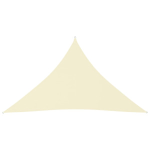 Toldo de vela triangular tela Oxford color crema 3x3x4.24 m D