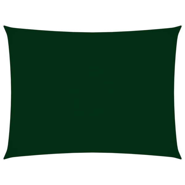 Toldo de vela retangular tecido Oxford verde escuro 2,5x4 m D