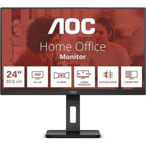 Monitor AOC 23.8" Full HD 24E3QAF preto D