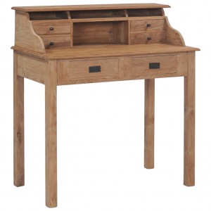 Mesa de madeira maciça de teca 90x50x100 cm D