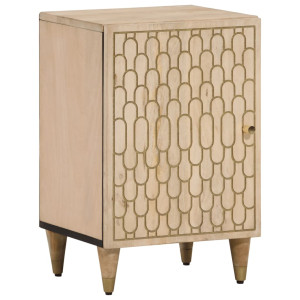 Mueble de baño madera maciza de mango 38x33x58 cm D