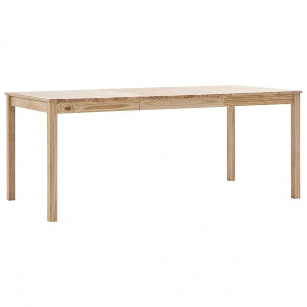 Mesa de comedor de madera de pino 180x90x73 cm D
