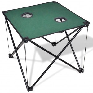 Mesa plegable para camping. color verde oscuro D