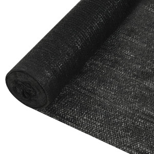 Red de privacidad HDPE negro 1x10 m 150 g/m² D