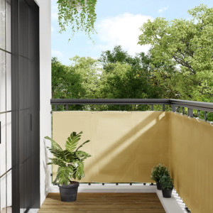 Pantalla de balcón 100% poliéster Oxford color arena 90x300 cm D
