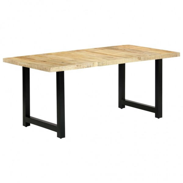 Mesa de jantar de madeira maciça de mangue 180x90x76 cm D