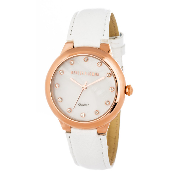 RELOJ DEVOTA & LOMBA MUJER  DL006WN-03WHI (35MM) D