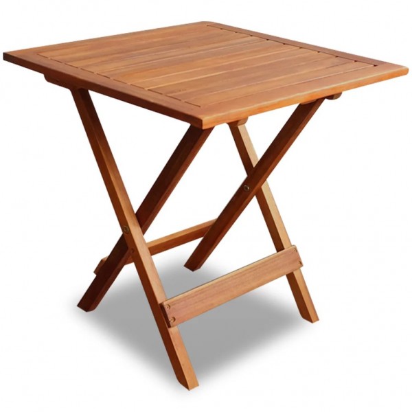 Mesa para terraço bistro madeira maciça de acacia 46x46x47 cm D