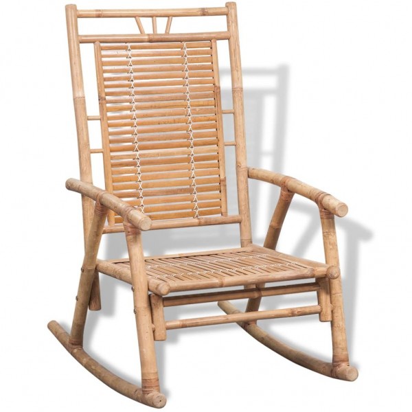 Cadeira de balanço de bambu D