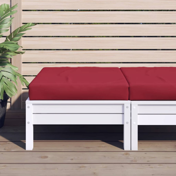 Almofada para sofá em palete de tecido Oxford vermelho vermelho 60x60x8 cm D