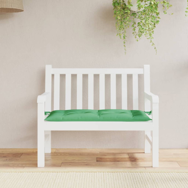 Cusco de banco de jardim tecido verde Oxford 110x50x7 cm D