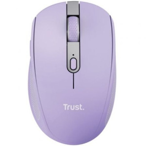 Ratón inalámbrico por bluetooth trust ozaa compact wireless/ batería recargable/ hasta 3200 dpi/ morado D