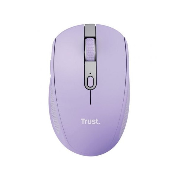 Ratón inalámbrico por bluetooth trust ozaa compact wireless/ batería recargable/ hasta 3200 dpi/ morado D