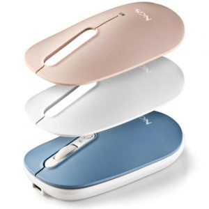 Ratón Inalámbrico por Bluetooth NGS Shell-RB azul/blanco/rosa D