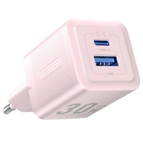 Cargador gan de pared vention feqp0-eu/ 1xusb tipo-c/ 1xusb/ 30w D