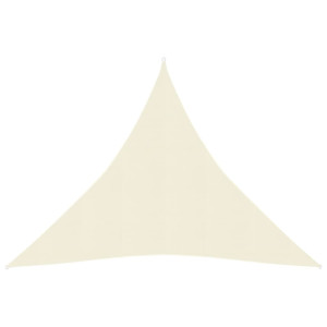 Toldo de vela HDPE crema 160 g/m² 6x6x6 m D