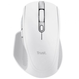 Ratón inalámbrico por bluetooth trust ozaa+/ batería recargable/ hasta 3200 dpi/ blanco D