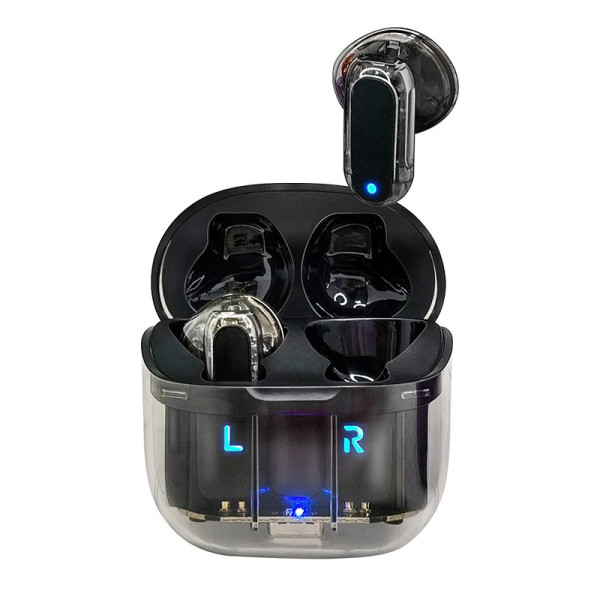 Auriculares Stereo Bluetooth Dual Pod Earbuds COOL Crystal Negro D