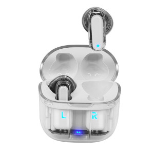 Earbuds de filtro Bluetooth Dual COOL Cristal branco D