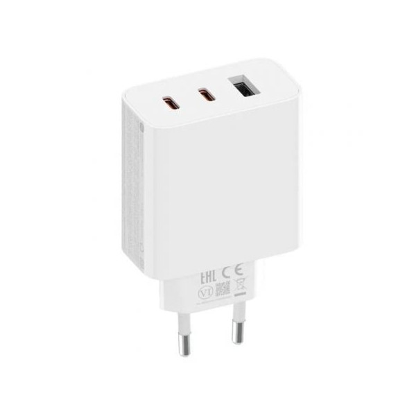 Cargador de pared xiaomi 67w gan charger 2c1a 2xusb tipo-c/ 1xusb/ 67w D